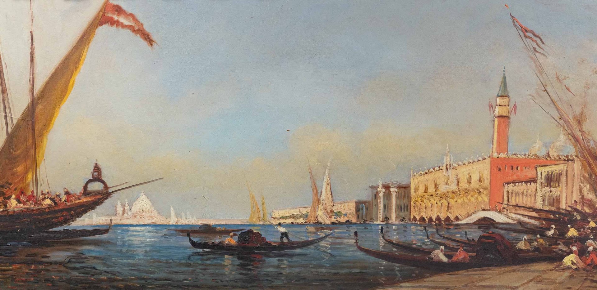 Une vue de Venise encadré fin du XIXe siècle — 3