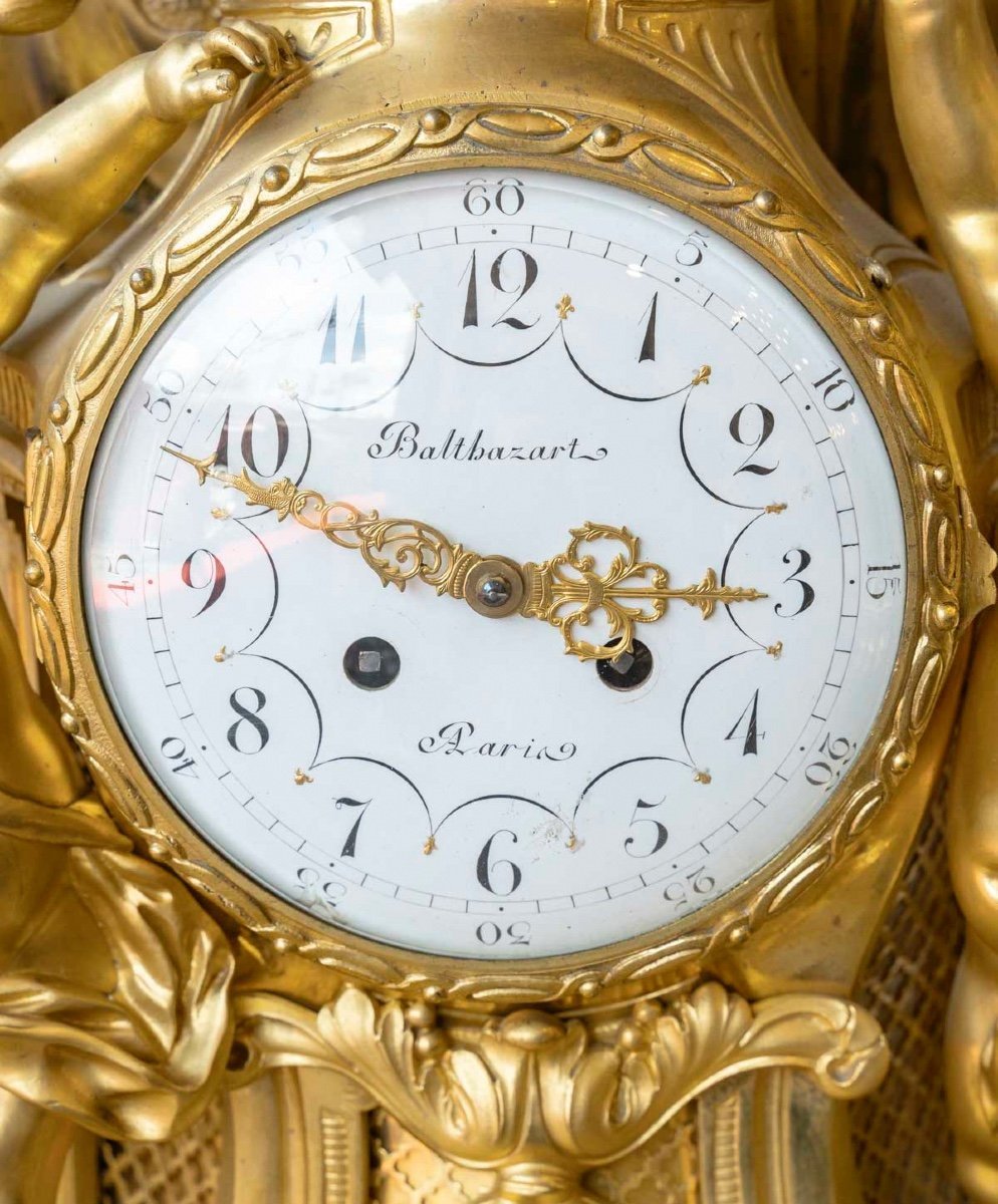 Une pendule au Coq en bronze doré époque XIXe siècle — 7