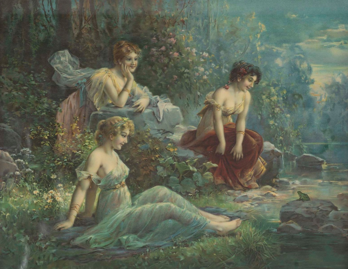 Paire de gravures rehaussées à l'aquarelle, époque Napoléon III, vers 1860-1870 — 5