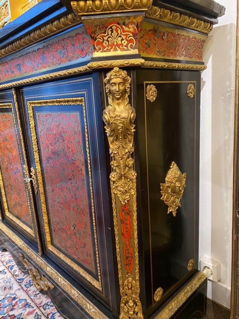Meuble à Hauteur d'Appui Boulle fin du XIXe siècle — 5