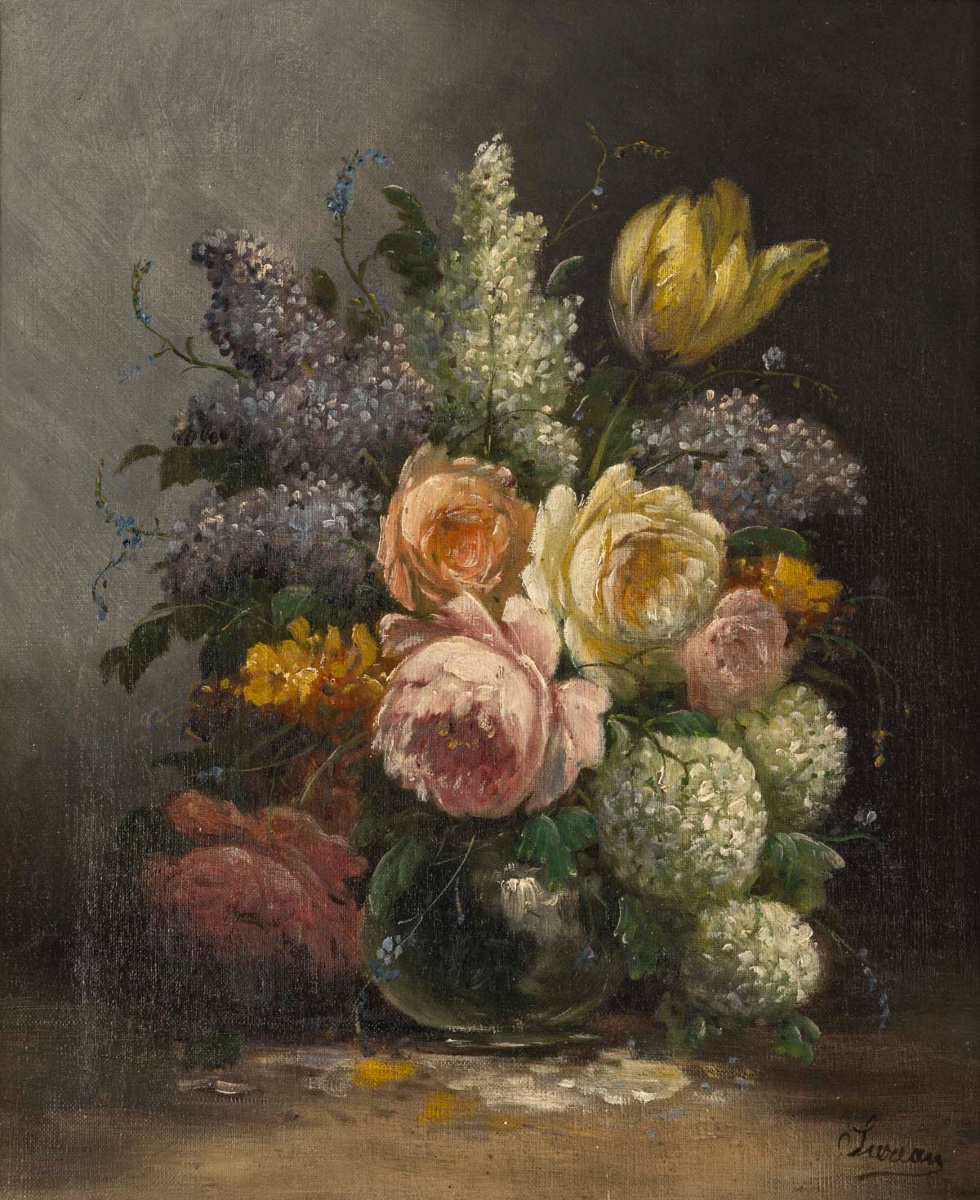 Paire de tableaux fleurs Surian — 3