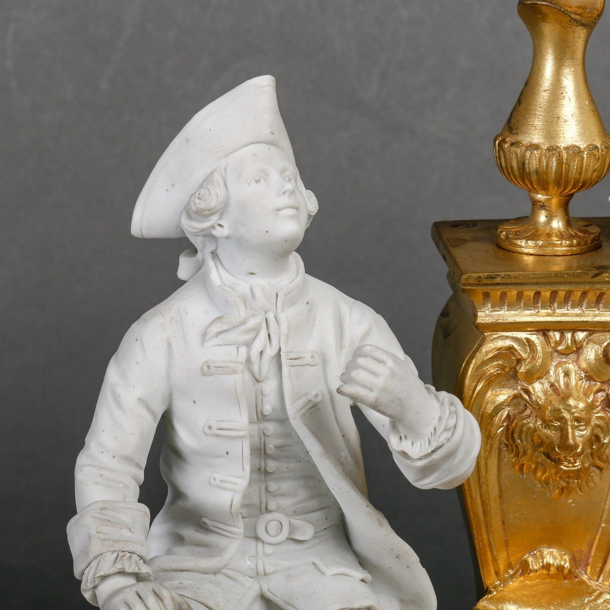 Groupe en biscuit de Sèvres et bronze doré Circa 1880 — 8