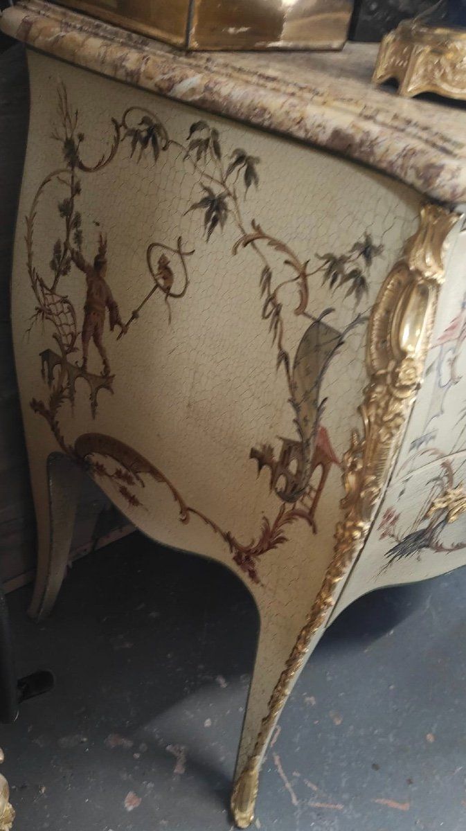 Commode en Laque de style Louis XV fin du XIXe siècle — 5