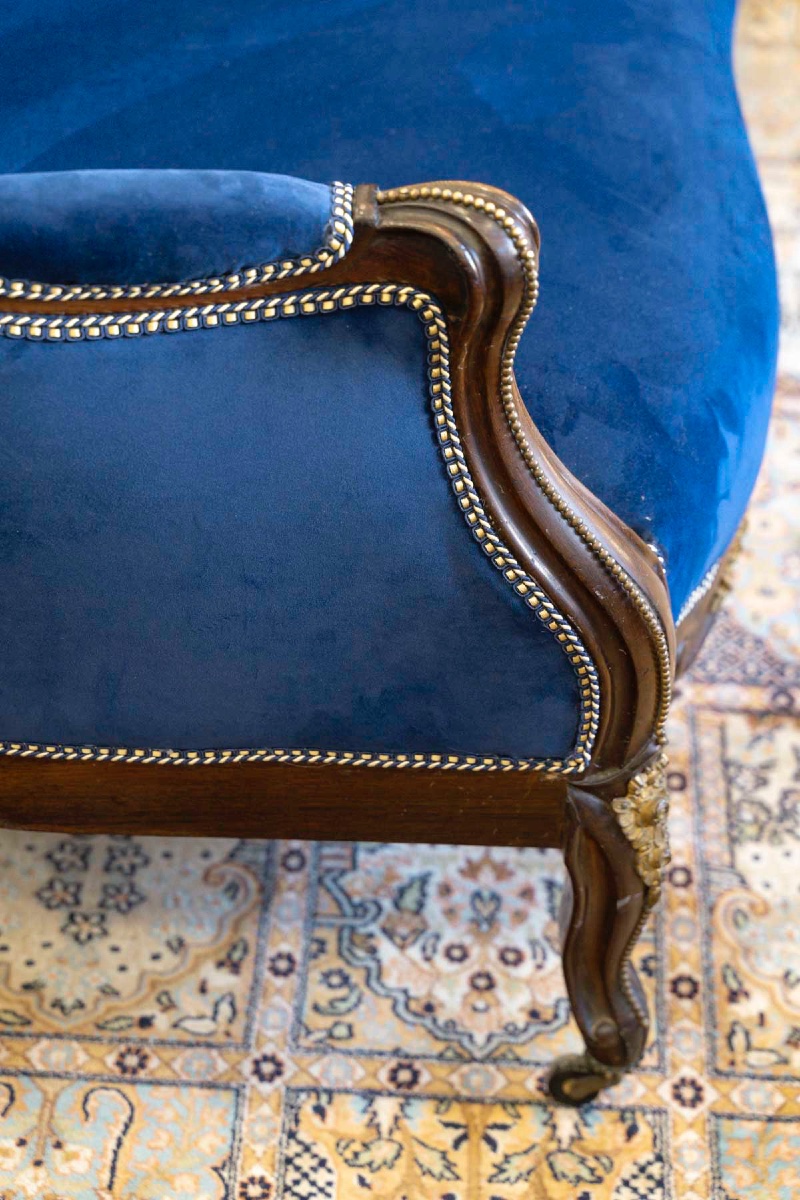 Mobilier de salon en acajou mouluré, époque Napoléon III — 12
