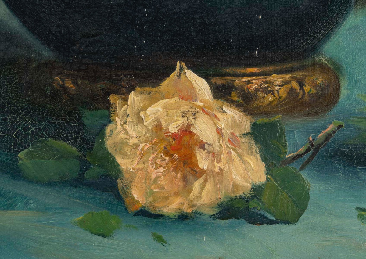 Tableau de fleurs CAUCHOIS Eugène Henri, fin du XIXe siècle — 9