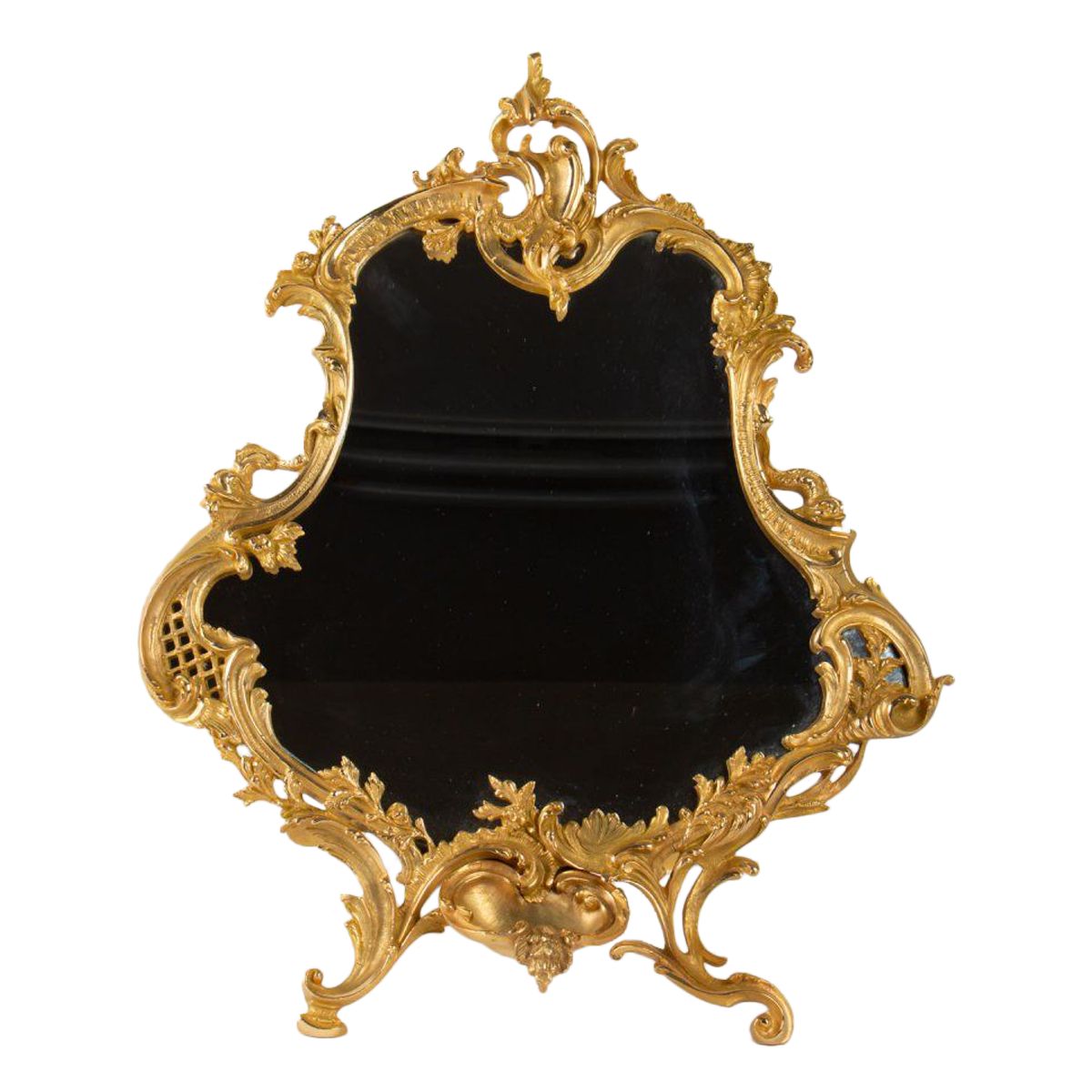 Miroir de table en bronze doré style Louis XV, époque XIXe — 2