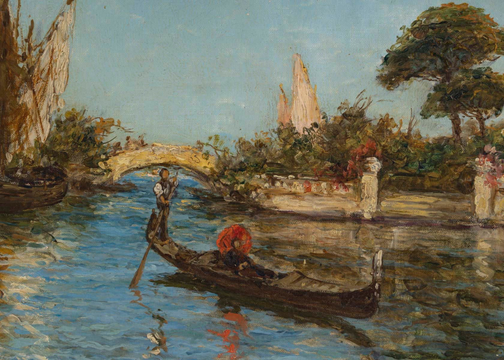 Vue de Venise – signée Cousin (peintre français), XIXe siècle — 16