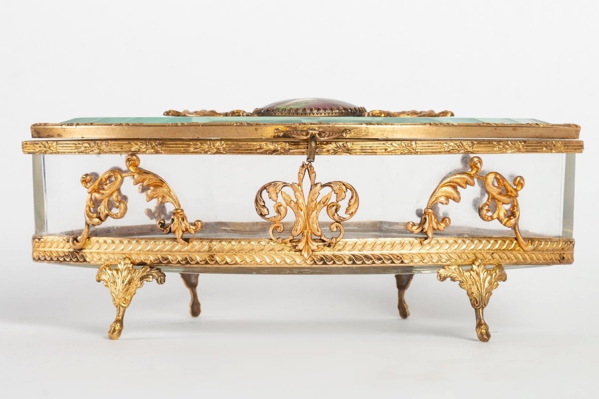 Un coffret à bijoux en cristal et bronze fin du XIXe siècle — 10