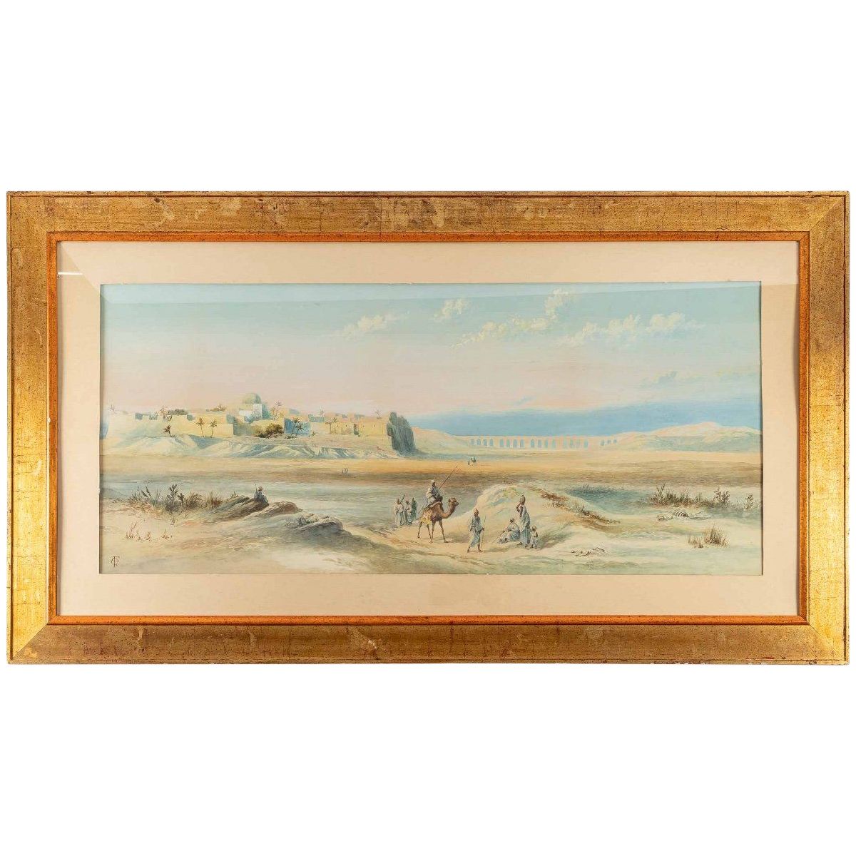 Tableau Orientaliste Aquarelle fin du XIXe siècle — 2