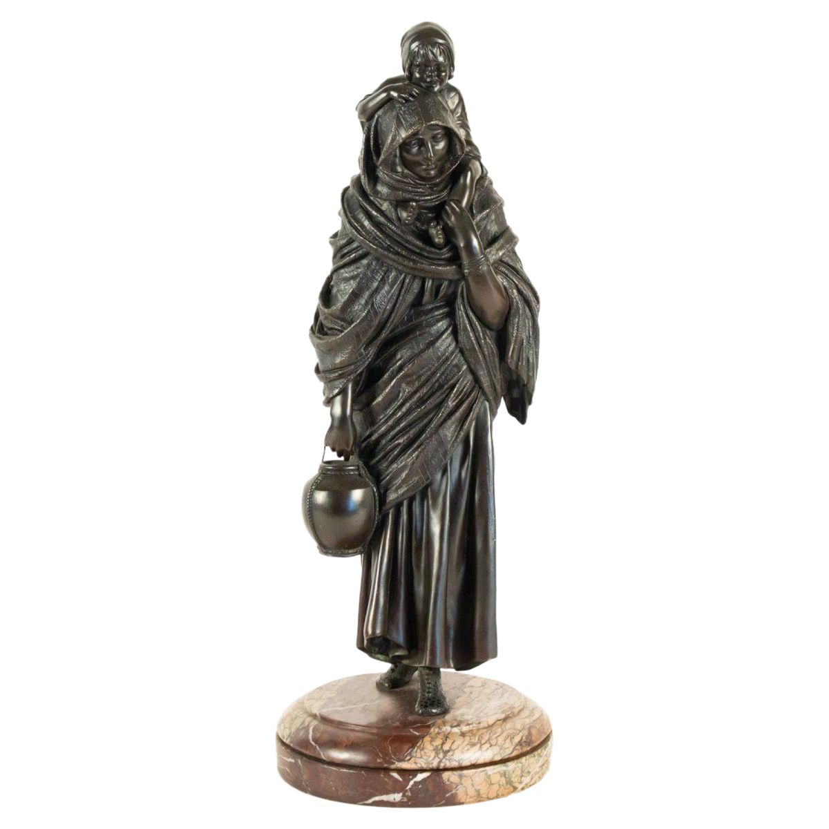 Chiparus Demetre, Statue Orientaliste en bronze à Patine Brune — 2