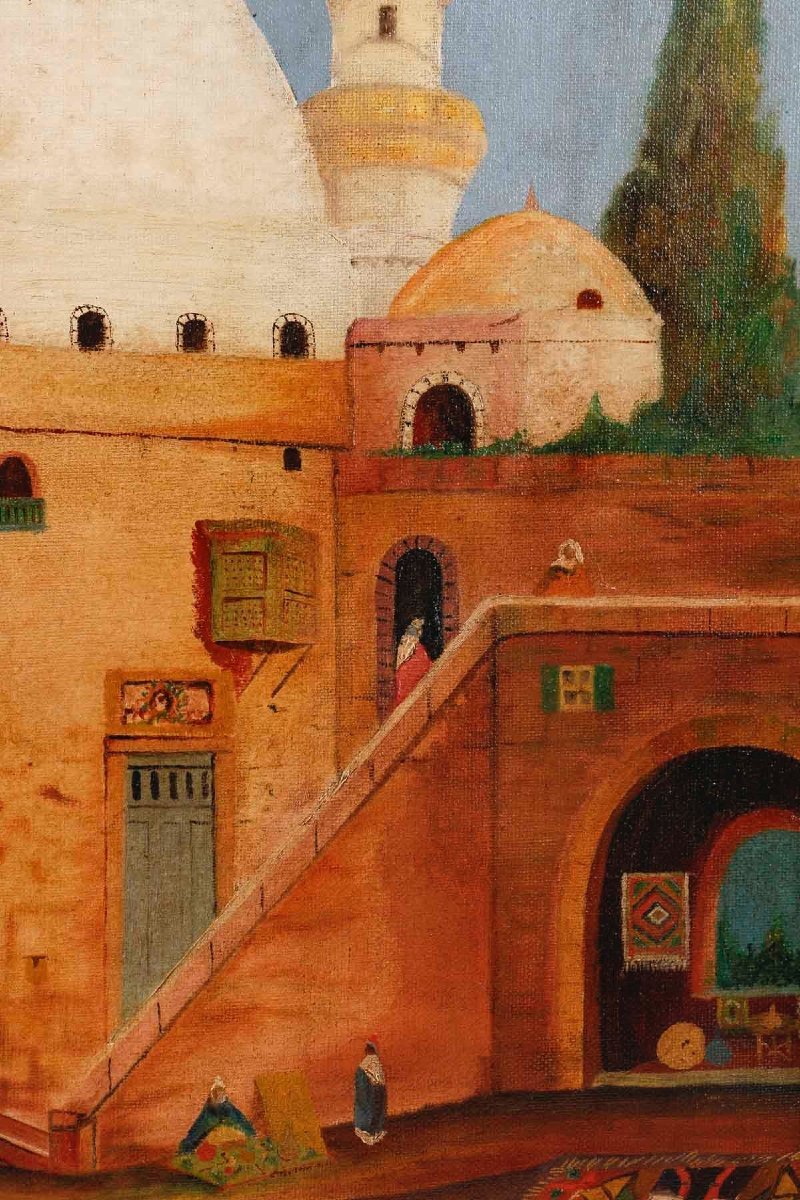 Huile sur toile Orientaliste Encadré XXe siècle — 8