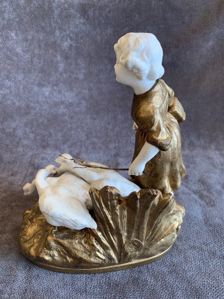 Figurine petite fille aux Oies — 4