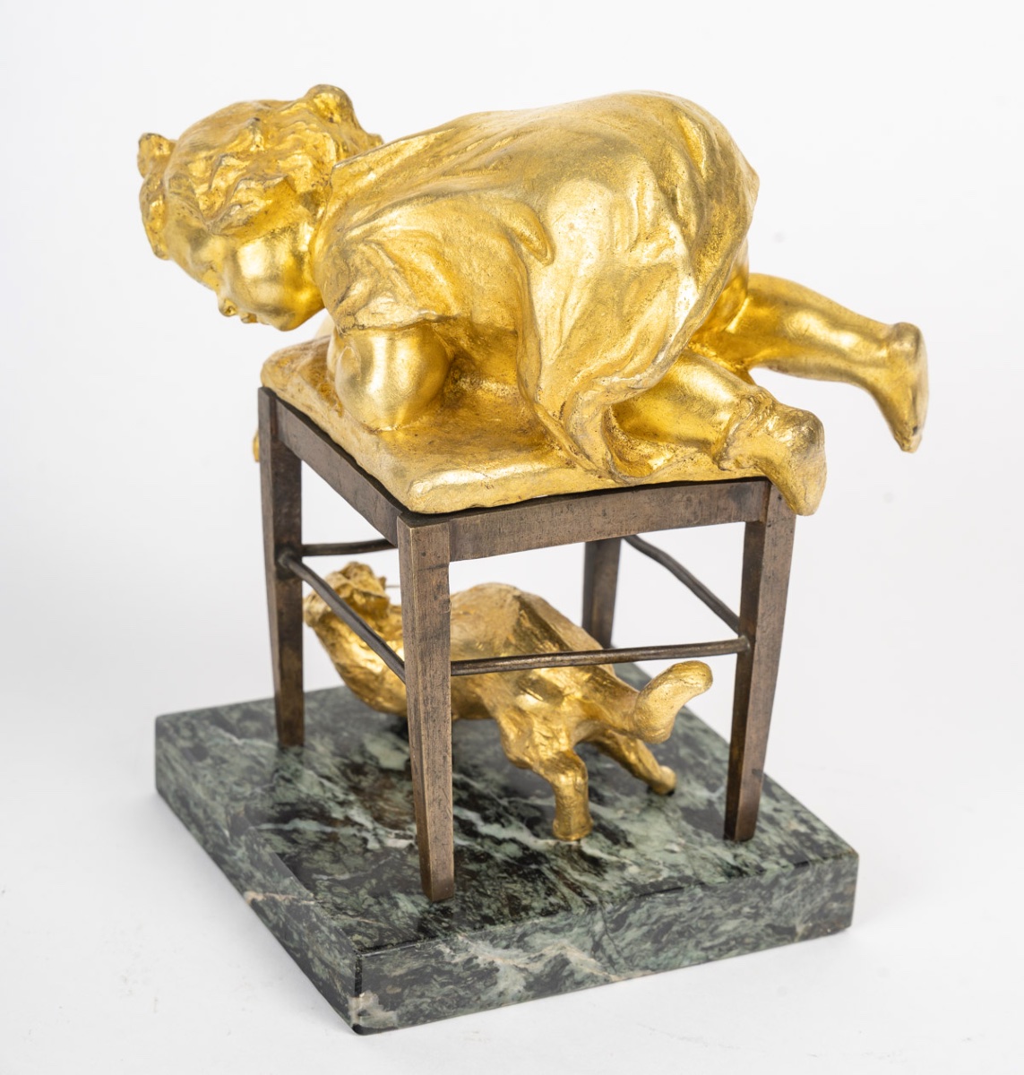 Une sculpture en bronze doré, Louis OURY — 6