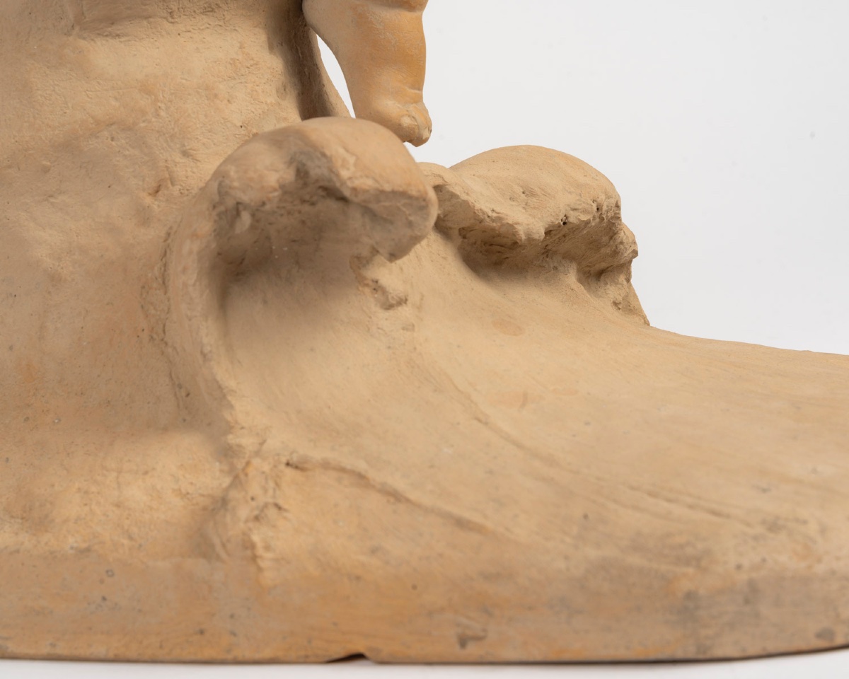Une sculpture en terre cuite, E BARYER fin du XIXe siècle — 8