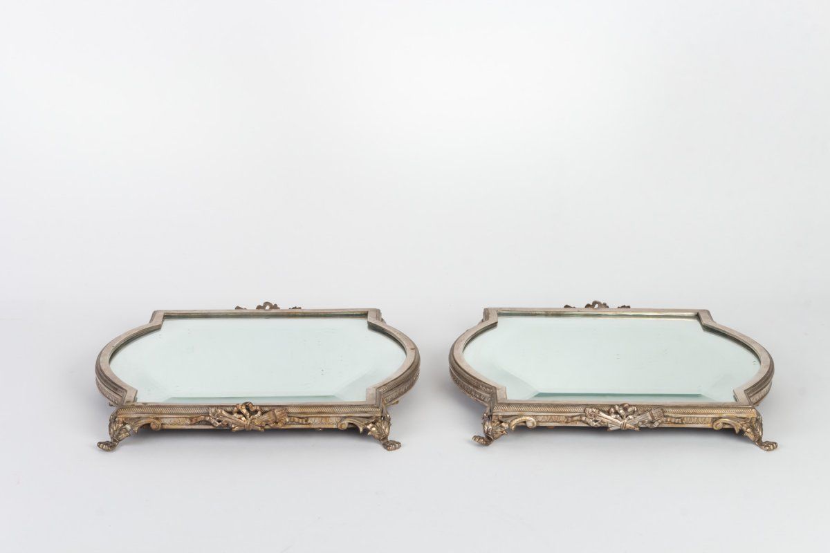 Surtout de table bronze argenté — 4