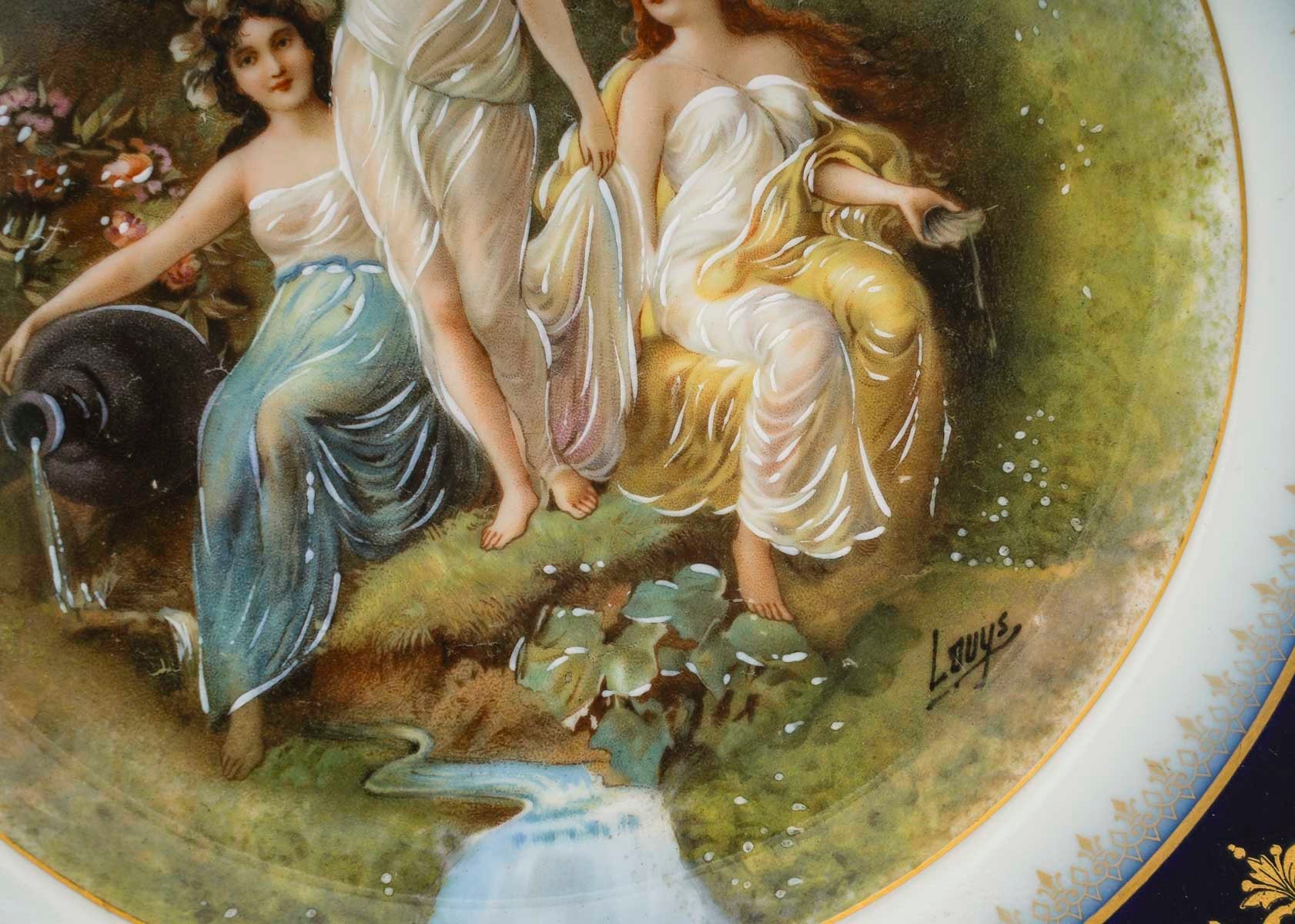 Une paire d'assiettes en porcelaine de Limoges début du XXe siècle — 7