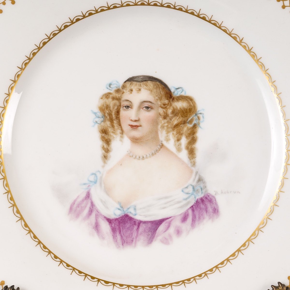 Série d'Assiettes Limoges portraits de Rois et Reines fin du XIXe siècle — 12