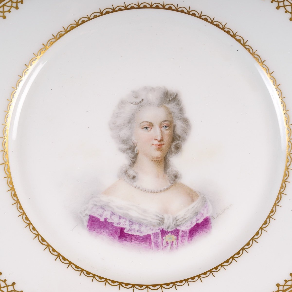 Série d'Assiettes Limoges portraits de Rois et Reines fin du XIXe siècle — 13