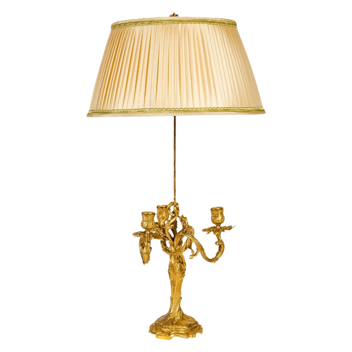 Lampe en bronze doré signé Rambaud — 2
