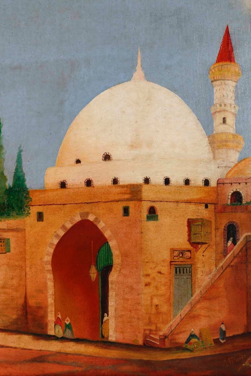 Huile sur toile Orientaliste Encadré XXe siècle — 7