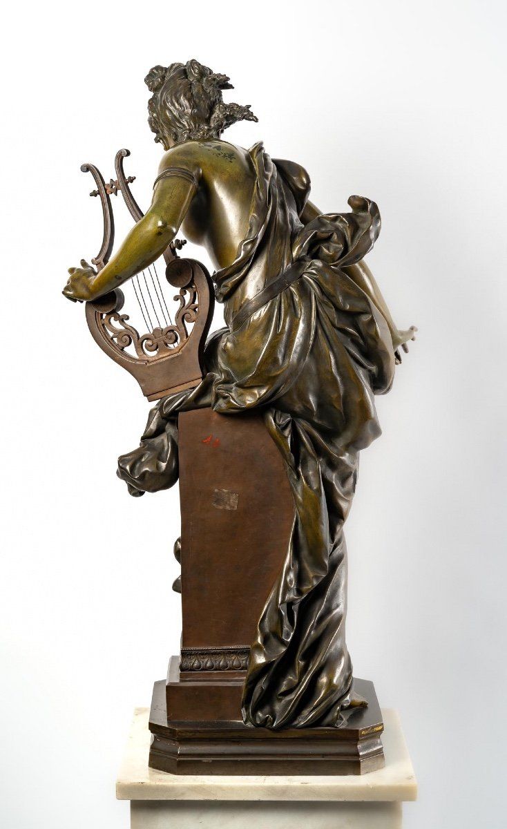 Figure en bronze Melodie d'Albert Ernest Carrier Belleuse — 5