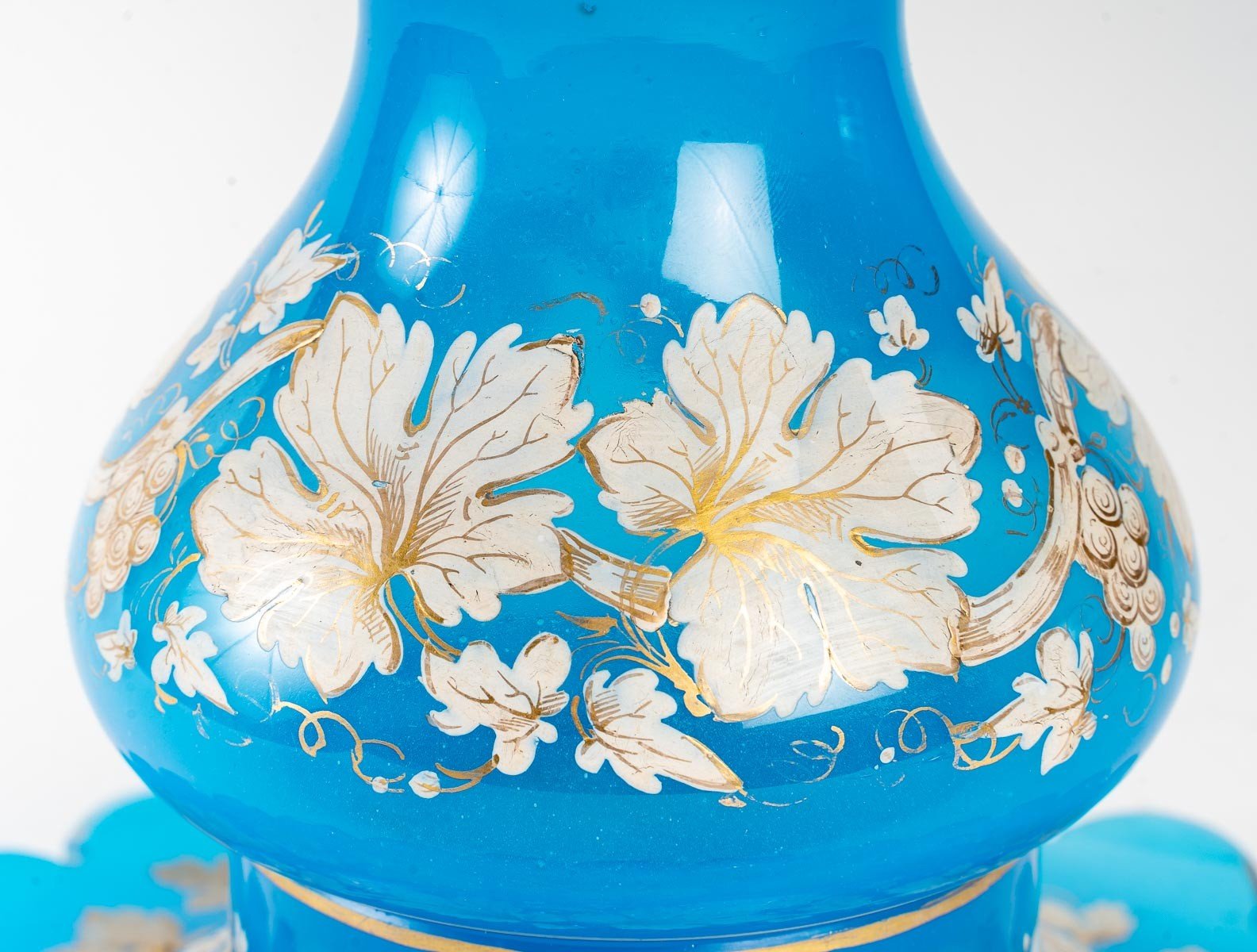 Service à eau en opaline bleu fin du XIXe siècle — 10
