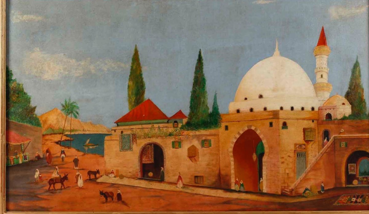 Huile sur toile Orientaliste Encadré XXe siècle — 3