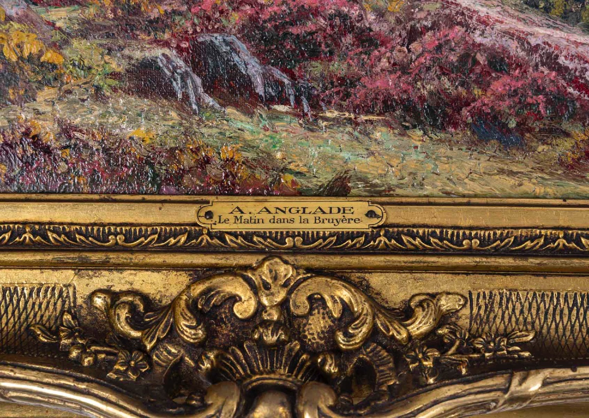 Tableau paysage Gaston Anglade, fin du XIXe siècle — 8