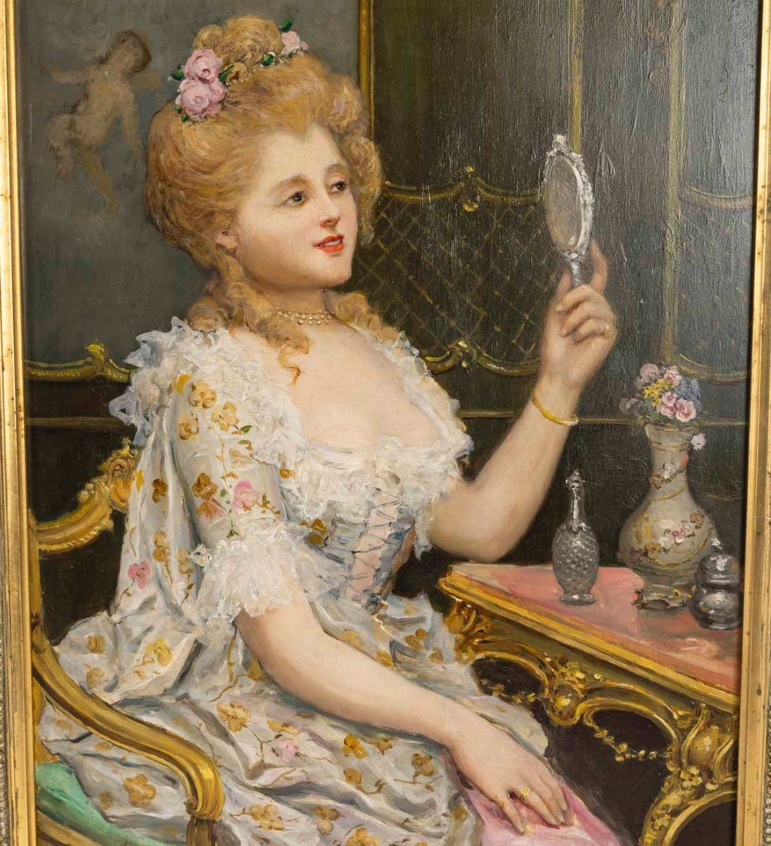 Un tableau de Carlos Alonso Perez, huile sur panneau, début du XXe siècle — 3