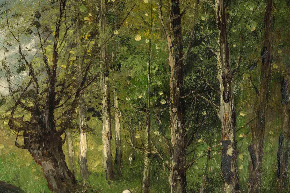 Paire de tableaux HENRY CH. paysages de rivière animé, fin du XIXe siècle — 12
