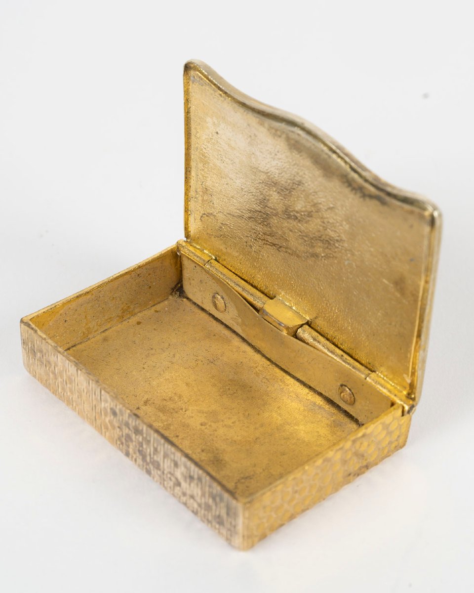 Paire de boîtes miniatures art nouveau à plaques d'émail, France, vers 1900 — 4