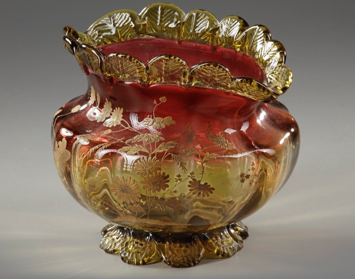 Coupe en verre moulé fin du XIXe siècle — 3