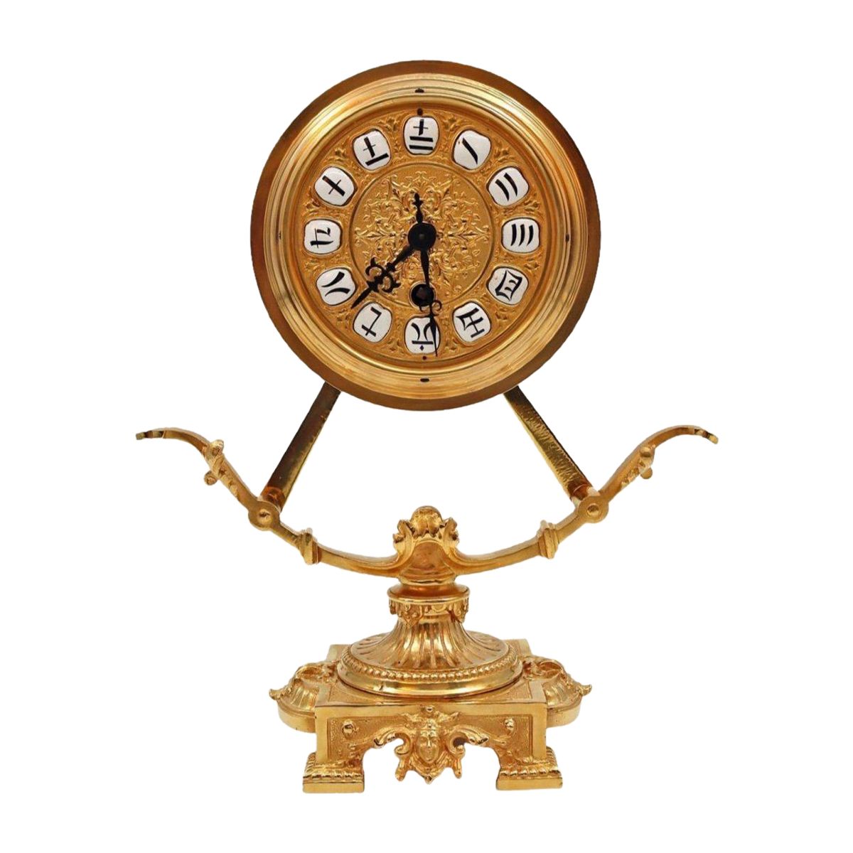 Pendule en bronze doré fin du XIXe siècle — 2