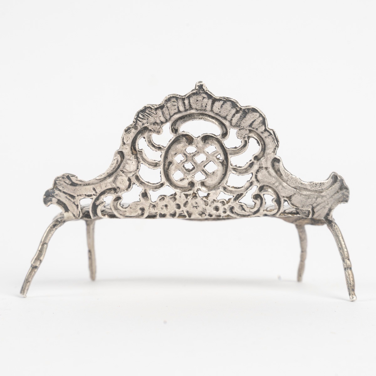 Miniature petit salon en argent massif de style Louis XV, époque fin du XIXe siècle — 8