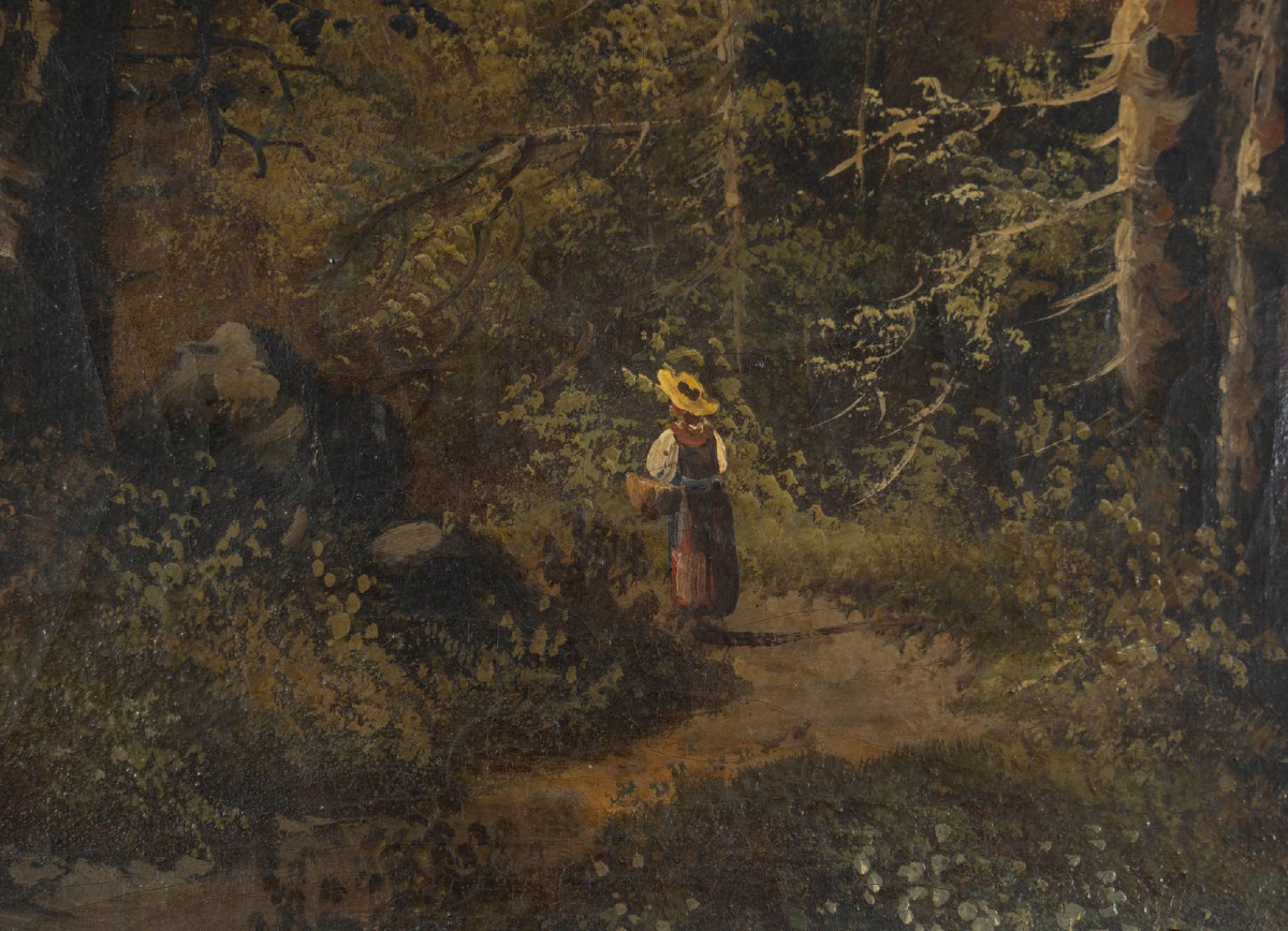 Un paysage de forêt, Josefine Griefenburg, XIXe siècle — 4