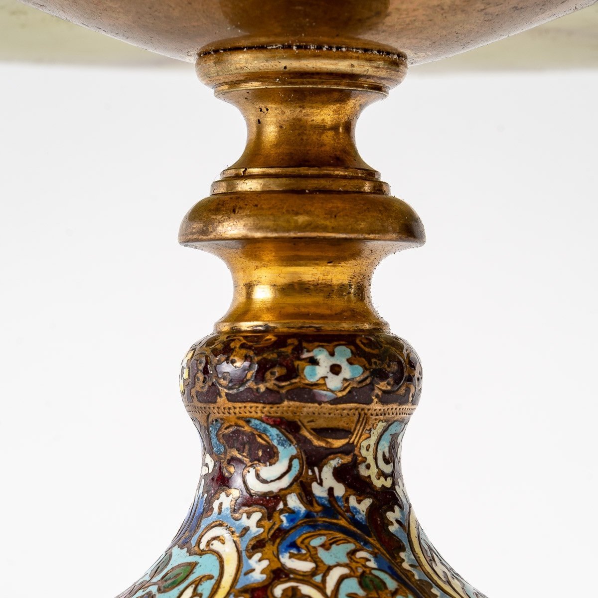 Une coupe en Onyx vert et bronze cloisonnée fin du XIXe siècle — 8