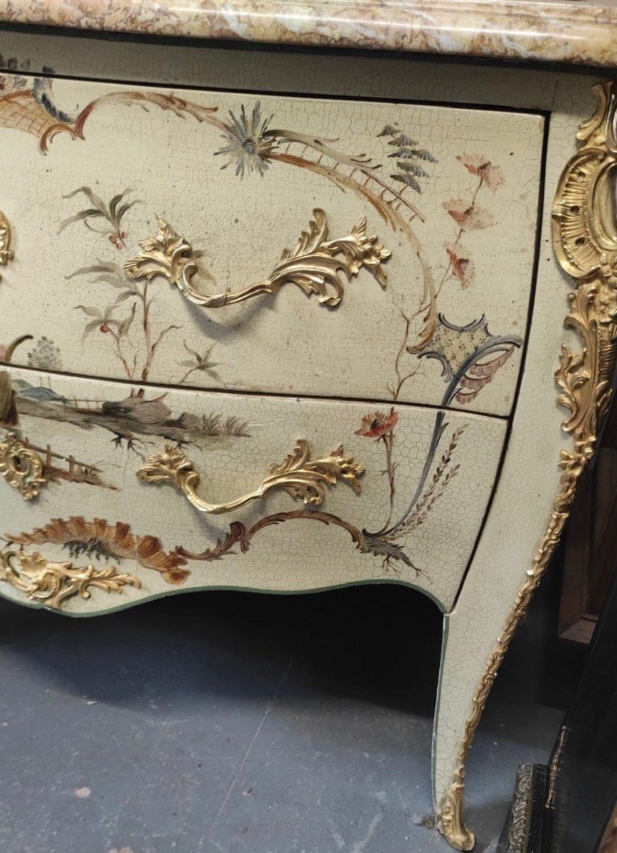Commode en Laque de style Louis XV fin du XIXe siècle — 4