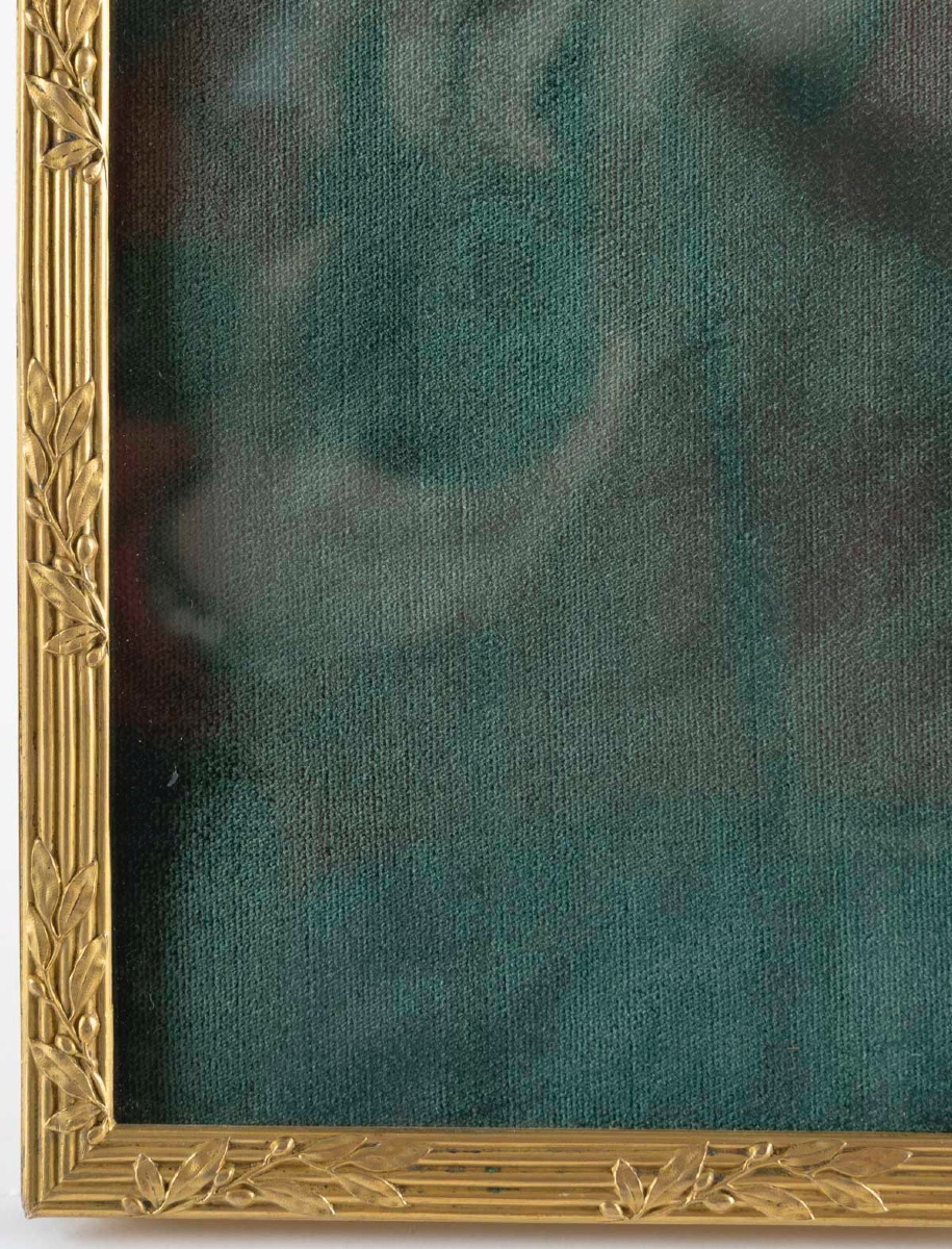 Un Cadre Photo en bronze doré, fin du XIXe siècle — 7