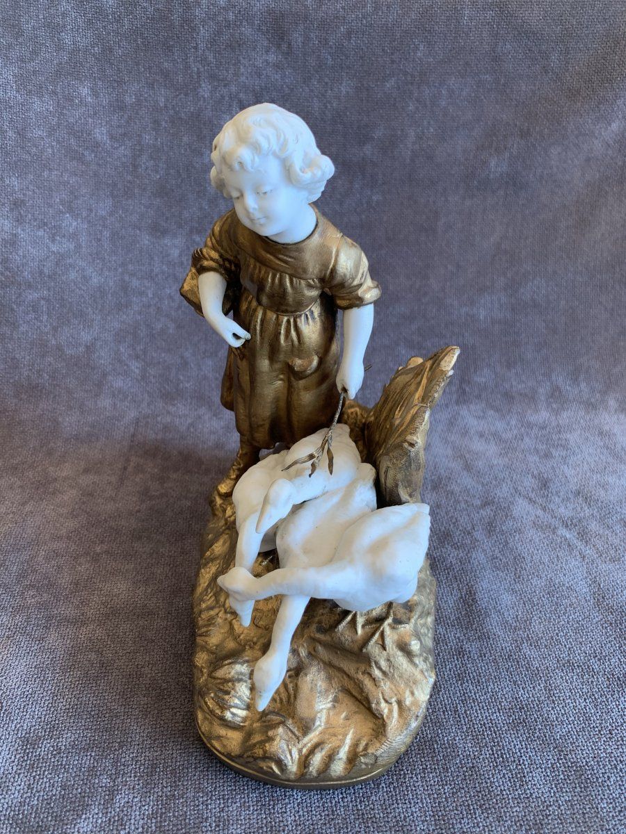 Figurine petite fille aux Oies — 3