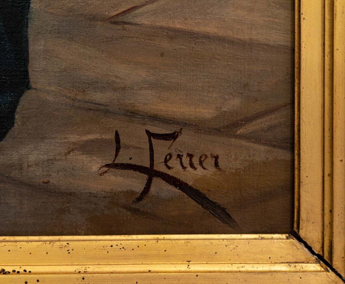 Huile sur toile Orientaliste LORENZO FERRER XIXe siècle — 7