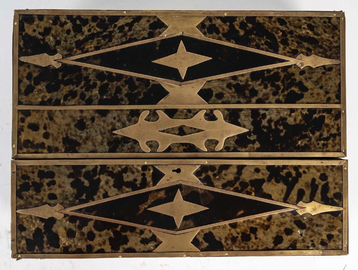 Un secrétaire de voyage en marqueterie boulle, époque Napoléon III — 10