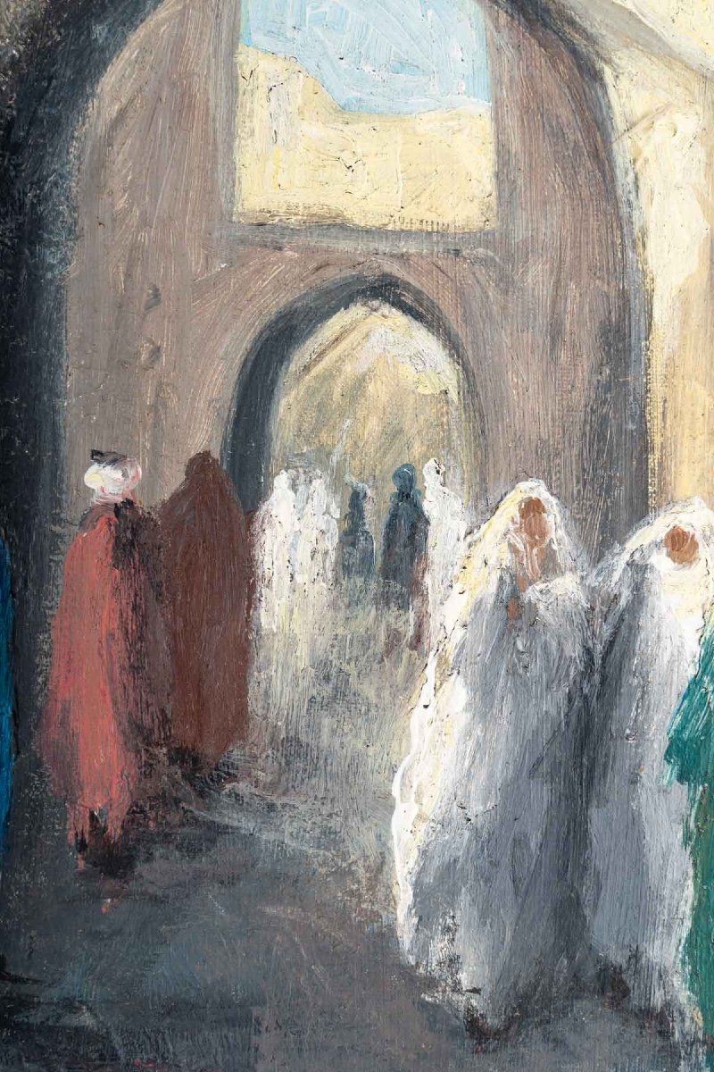 Tableau huile sur toile Marrakech début du XXe siècle — 6