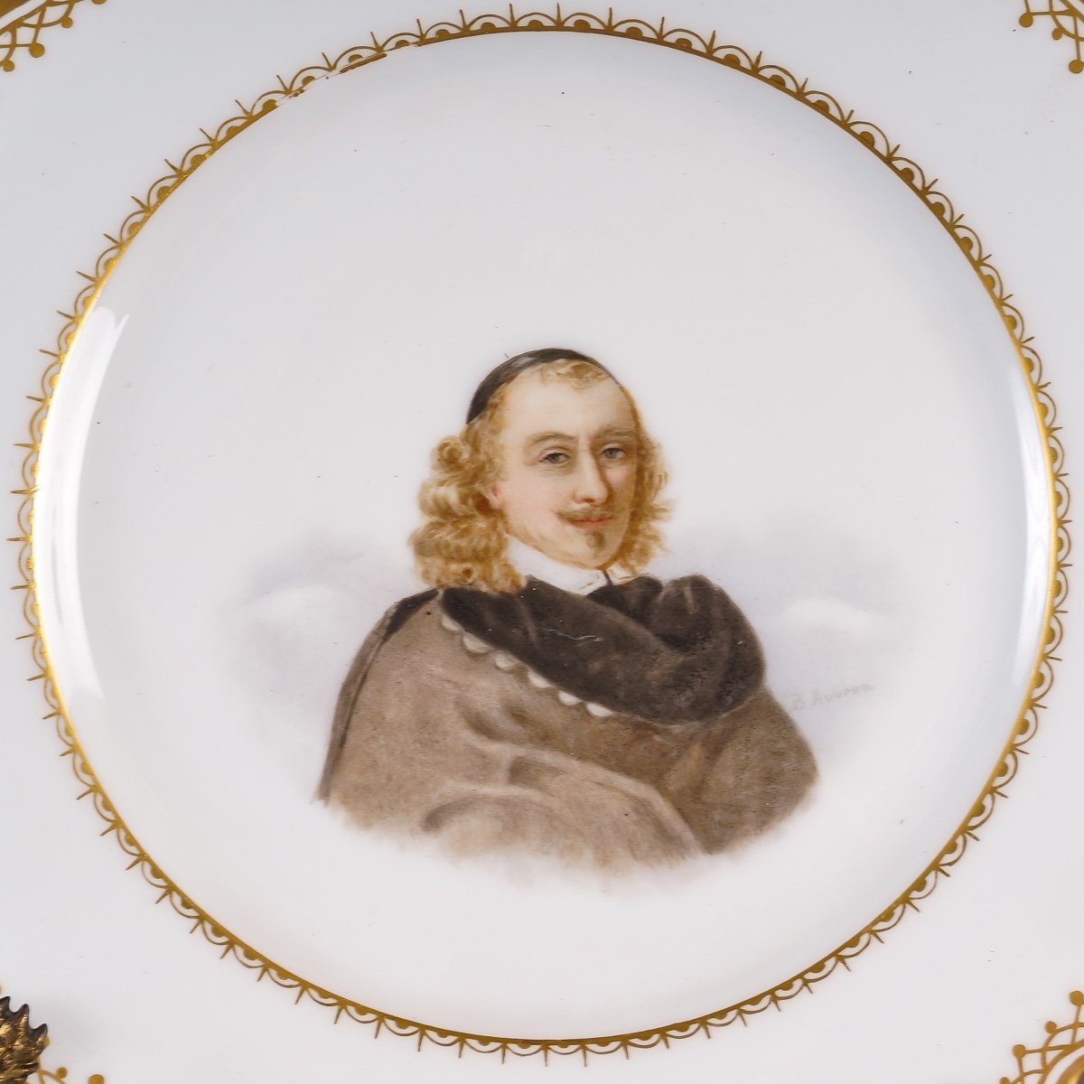 Série d'Assiettes Limoges portraits de Rois et Reines fin du XIXe siècle — 6