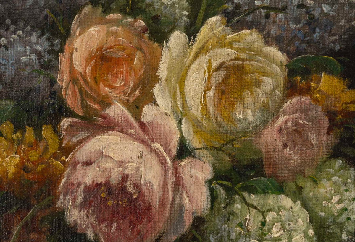 Paire de tableaux fleurs Surian — 9