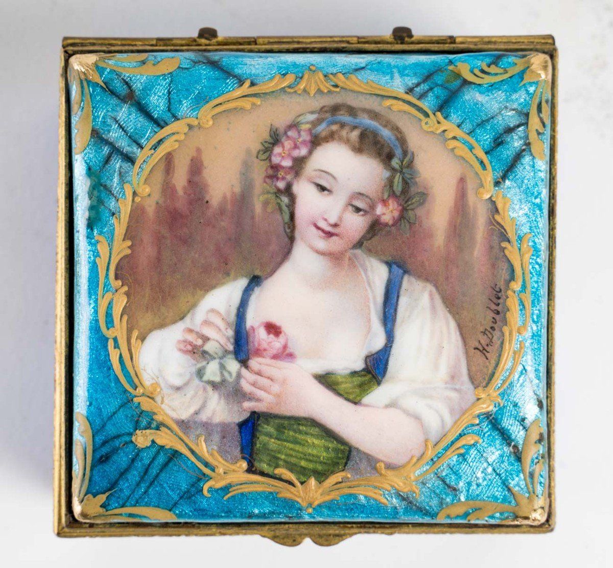 Boîte A bijoux en émail de Limoges — 6