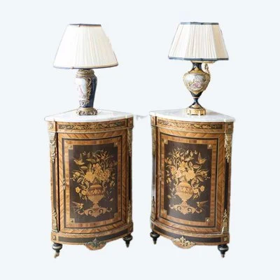 Une paire encoignures de style Napoléon III, fin du XIXe siècle — 11