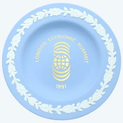 Coupelle Commémorative Wedgwood Jasperware – London Economic Summit 1991 – Made in England