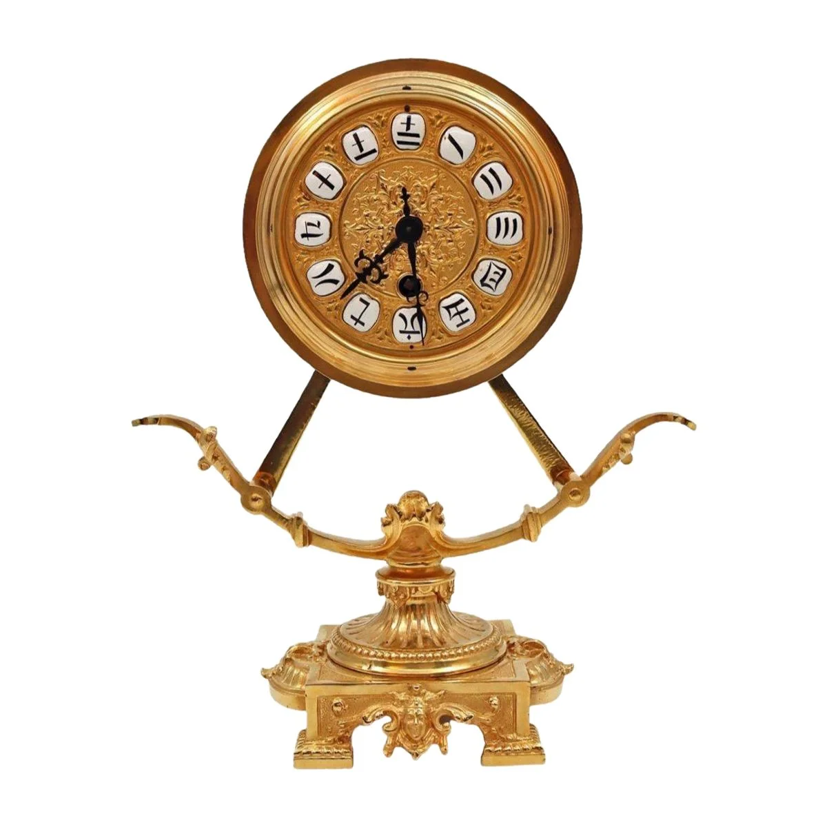 Pendule en bronze doré fin du XIXe siècle