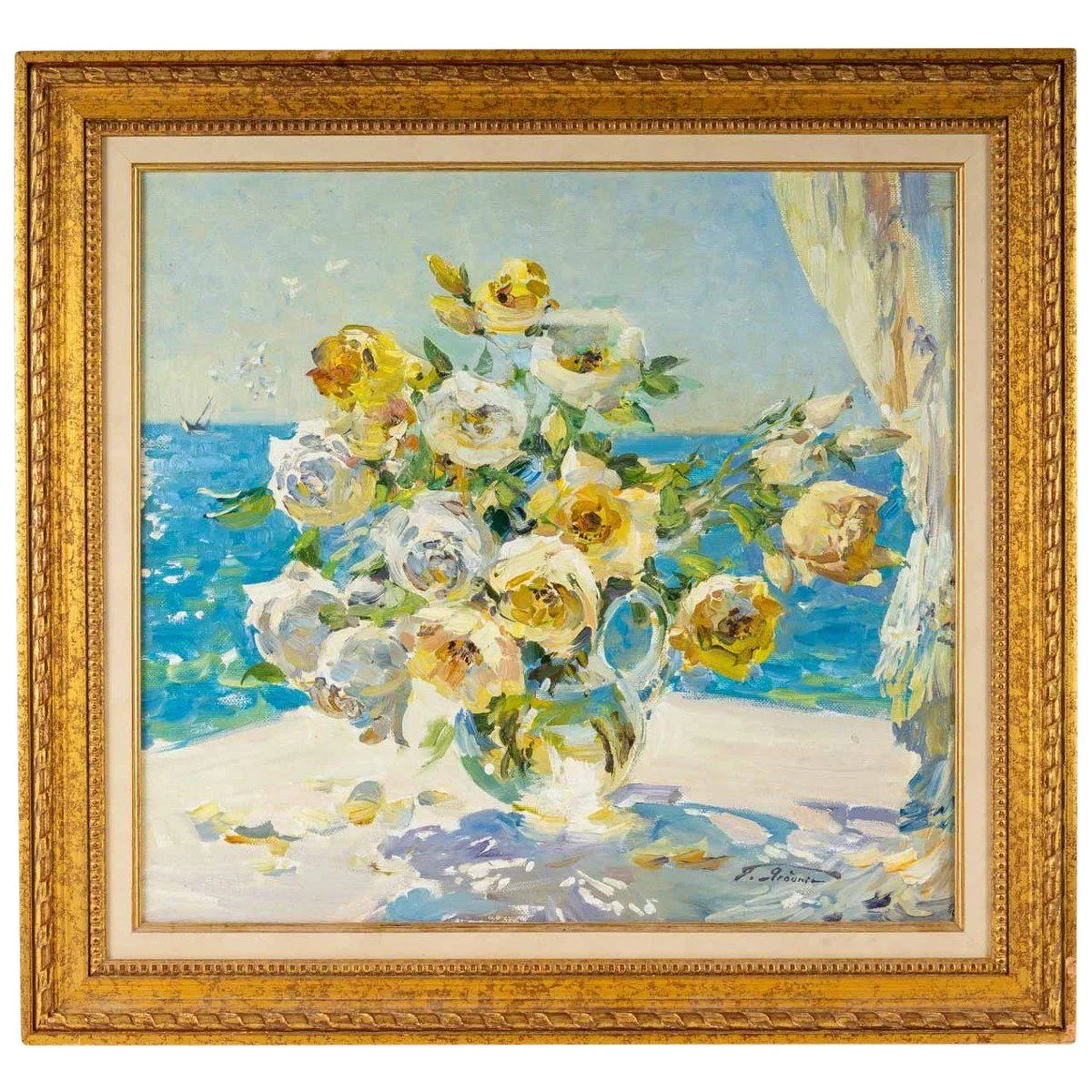 Huile sur toile Russe XXe siècle