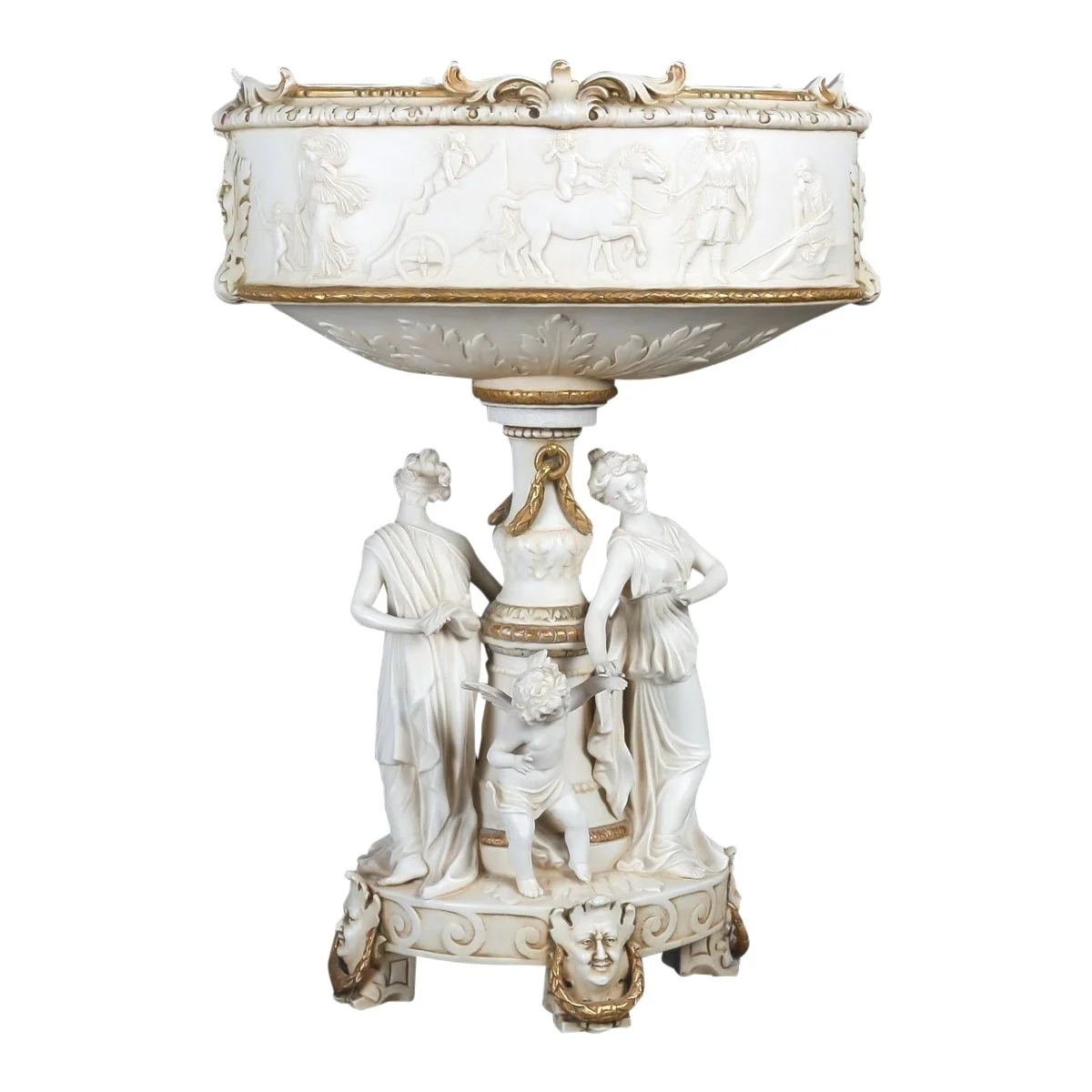 Un centre de table en biscuit fin du XIXe siècle